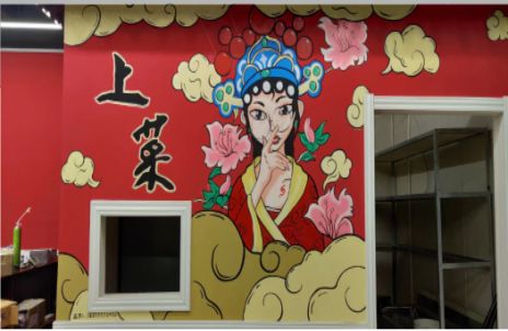 贡山墙体彩绘的发展和应用